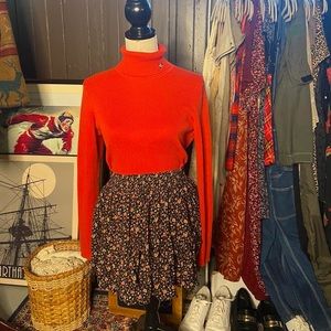 ditsy floral stretchy pleated circle skirt by forever 21